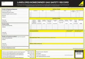 Homeowner and landlord gas safety reports in kent
